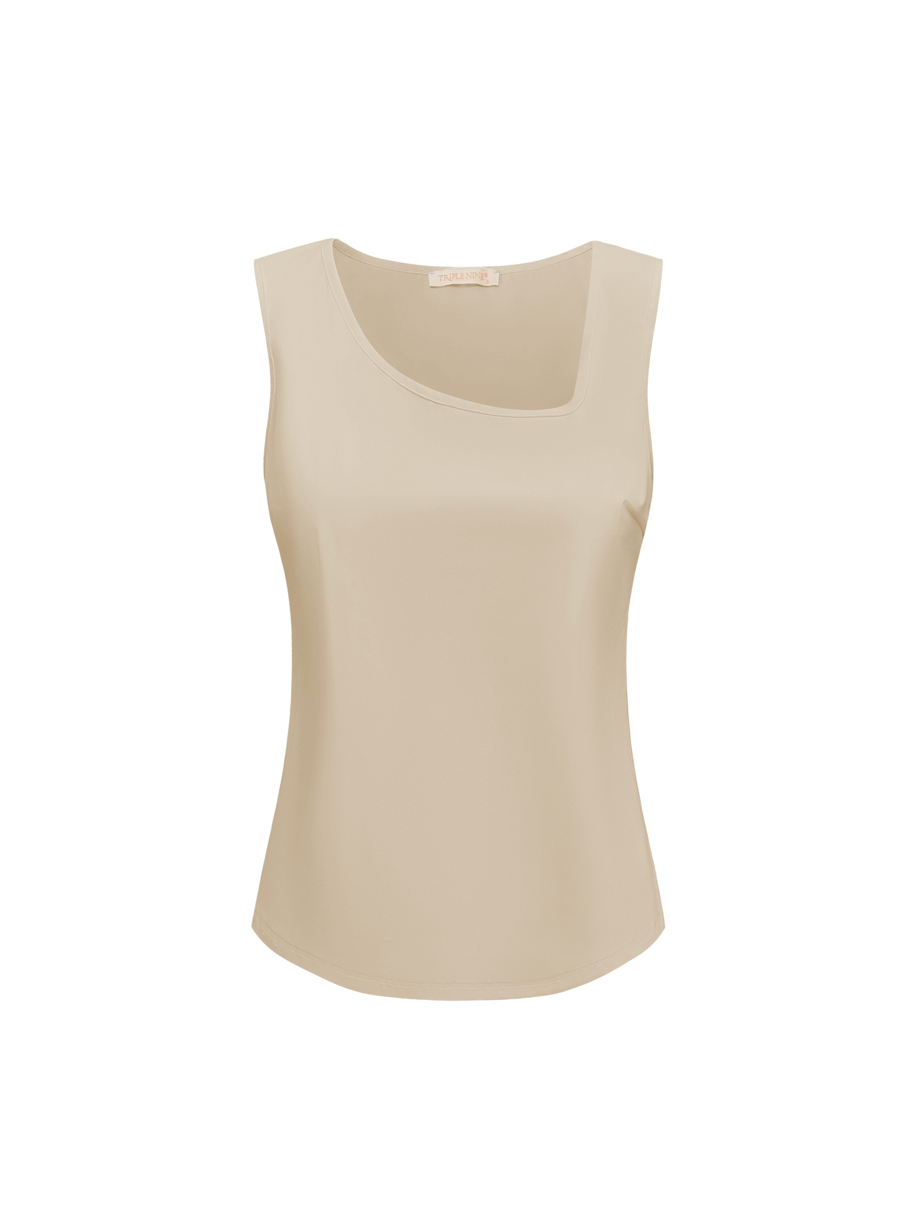 Hempy Top Square Neck Beige TP6943